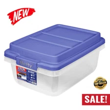 18 Qt Clear Storage Bins Container Pantry Livingroom Seal Lid Plastic Stackable