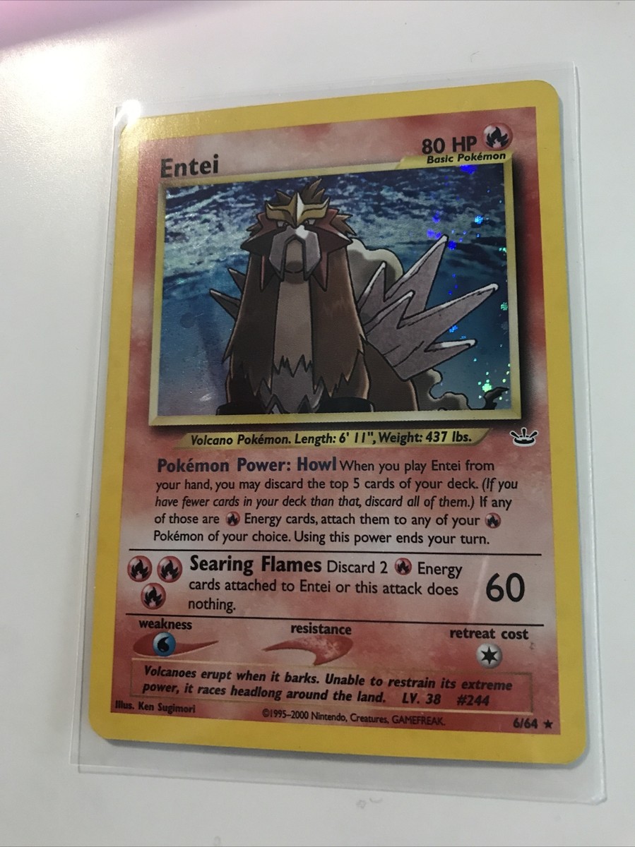 Entei 6/64 Neo Revelation Holo Pokemon Card NM/LP | eBay