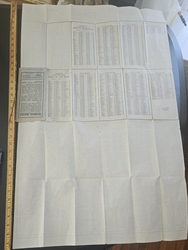 rare Original 1921 NYC 22"x36" Brooklyn New York City SUBWAY IRT BMT Transit Map - Picture 7 of 8