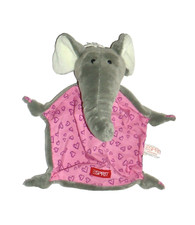 WIE NEU * Esprit Sigikid ELEFANT grau + rosa Schmusetuch Schnuffeltuch mit Herz