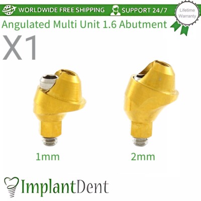X1 abgewinkelte Multieinheit 1,6 Zahnprothese schlanke Plattform 17 ° Int Sec...
