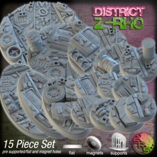 Urban Ruins bases Legion Terrain Scenery Tabletop Miniatures 28mm