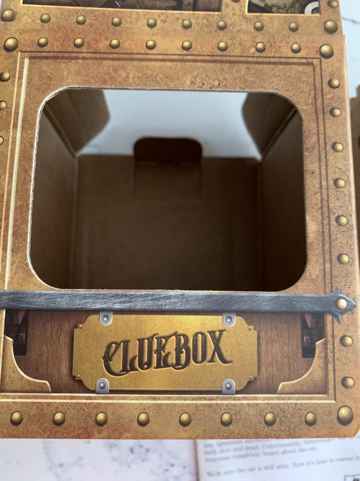 iDventure Cluebox "Schrodingers Cat" escape room in a box wooden puzzle