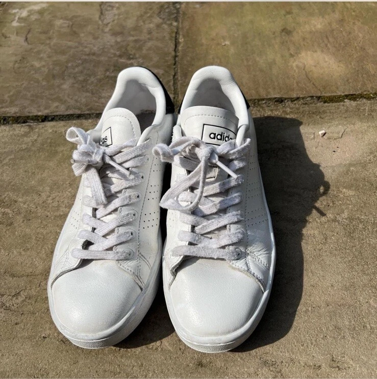 Adidas bianche e nere Cloudform Platform Trainer