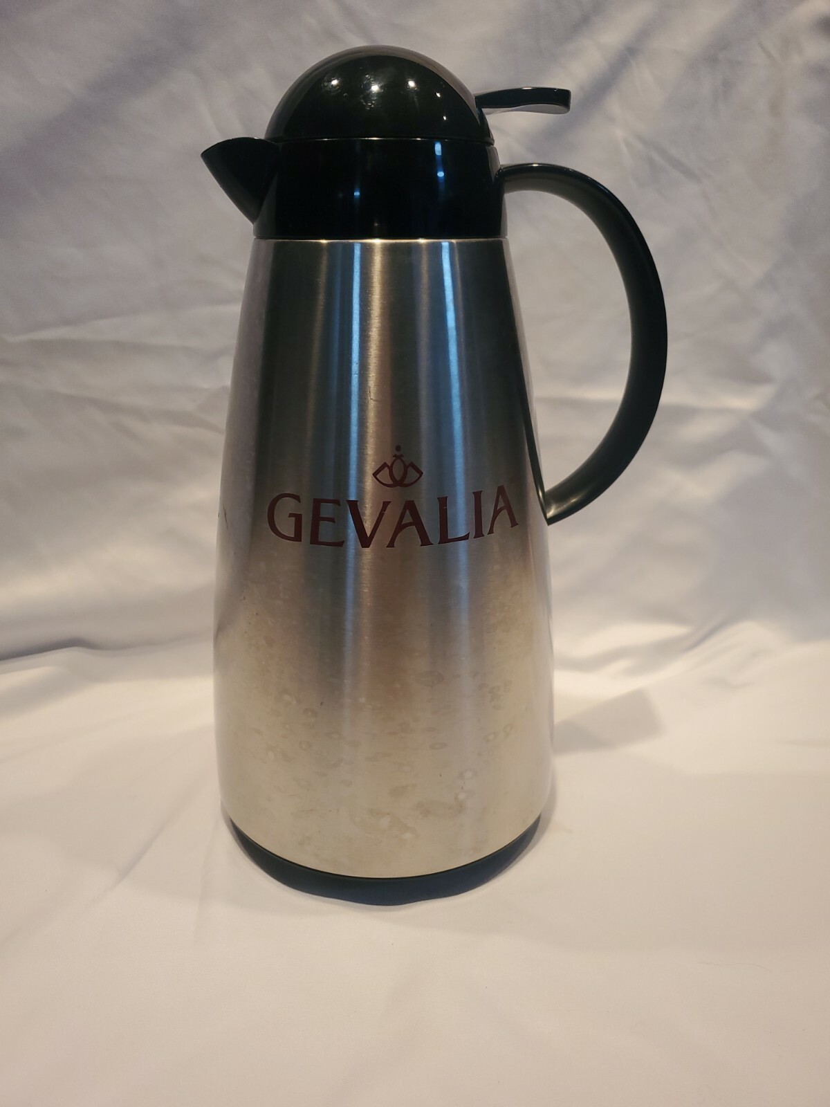 Gevalia Stainless Steel Coffee Carafe Insulated Thermal Server Decanter