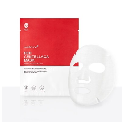 MEDICUBE Red Centellaca Mask 25g x 15pcs Facial Mask Sheets