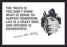 Eminem Slim Shady - Motivational Inspirational Typography famous Quote Posters