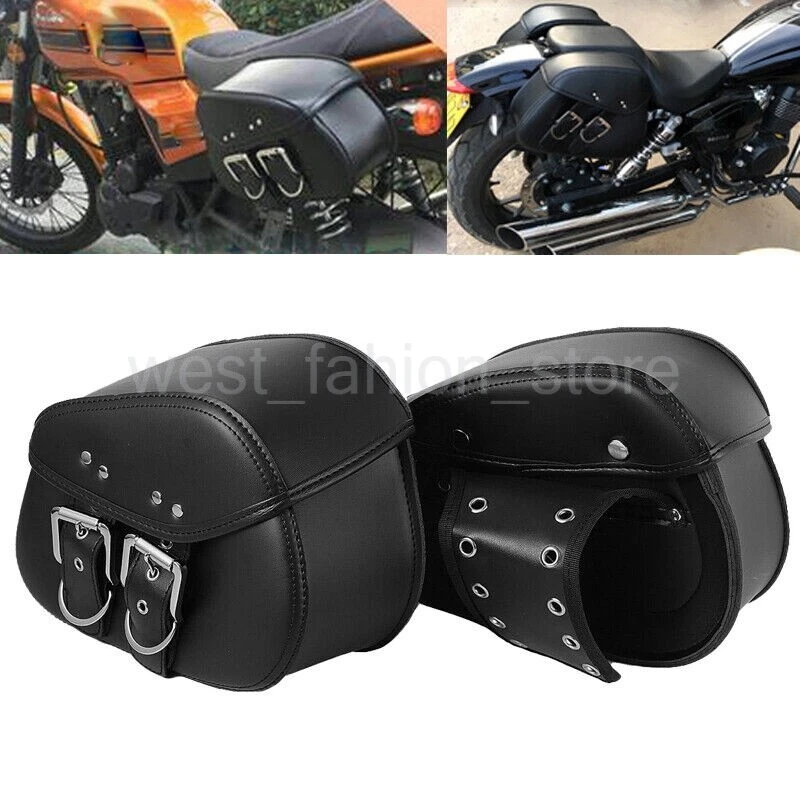 Black Saddle Bags Saddlebag Luggage Bag For Honda VTX1300C VTX1800C VTX 1800.. - Image 2 of 4
