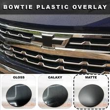 Matte Black PLASTIC BowTie Grill Overlay For 2022-2025 Silverado 1500 NOT VINYL