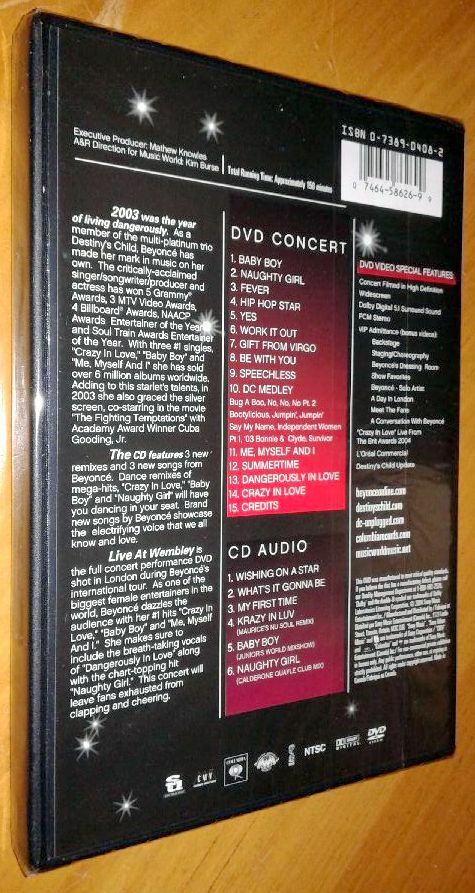 BEYONCE–LIVE AT WEMBLEY-DVD+CD FACTORY SEALED | eBay