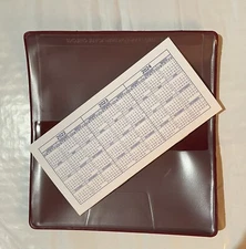 1 NEW BURGUNDY VINYL CHECKBOOK COVER W/DUPLICATE FLAP PLUS 1 CHECKBOOK REGISTERS