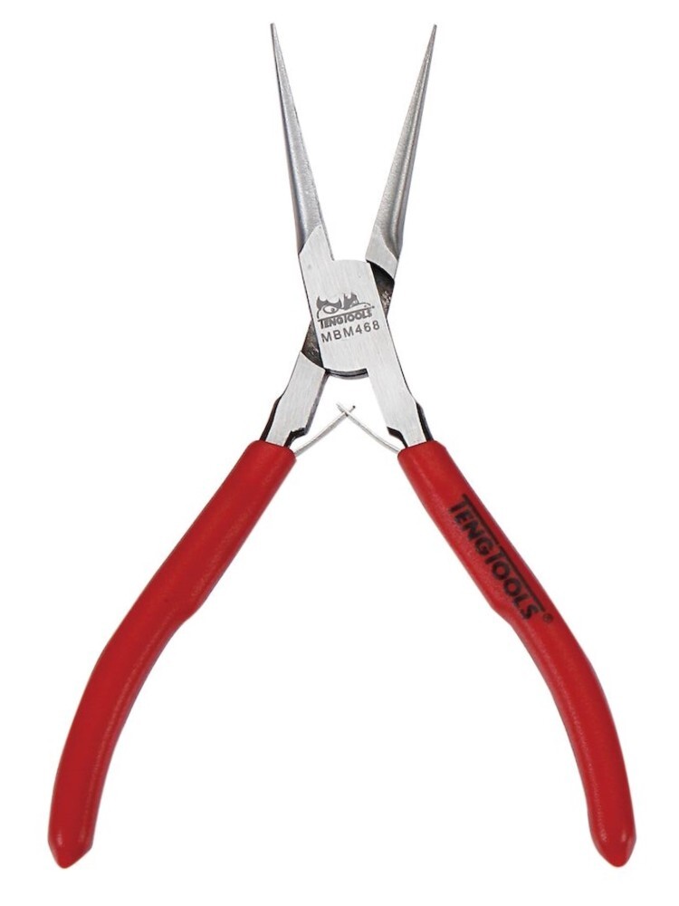 Teng Tools MBM468 - 150mm Mini Needle Nose Plier (Vinyl Grip)