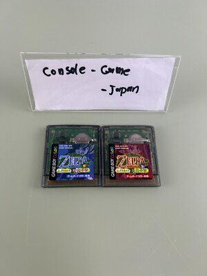 2 Set Legend of Zelda Oracle of Ages & Oracle of Seasons Gameboy Color GBC