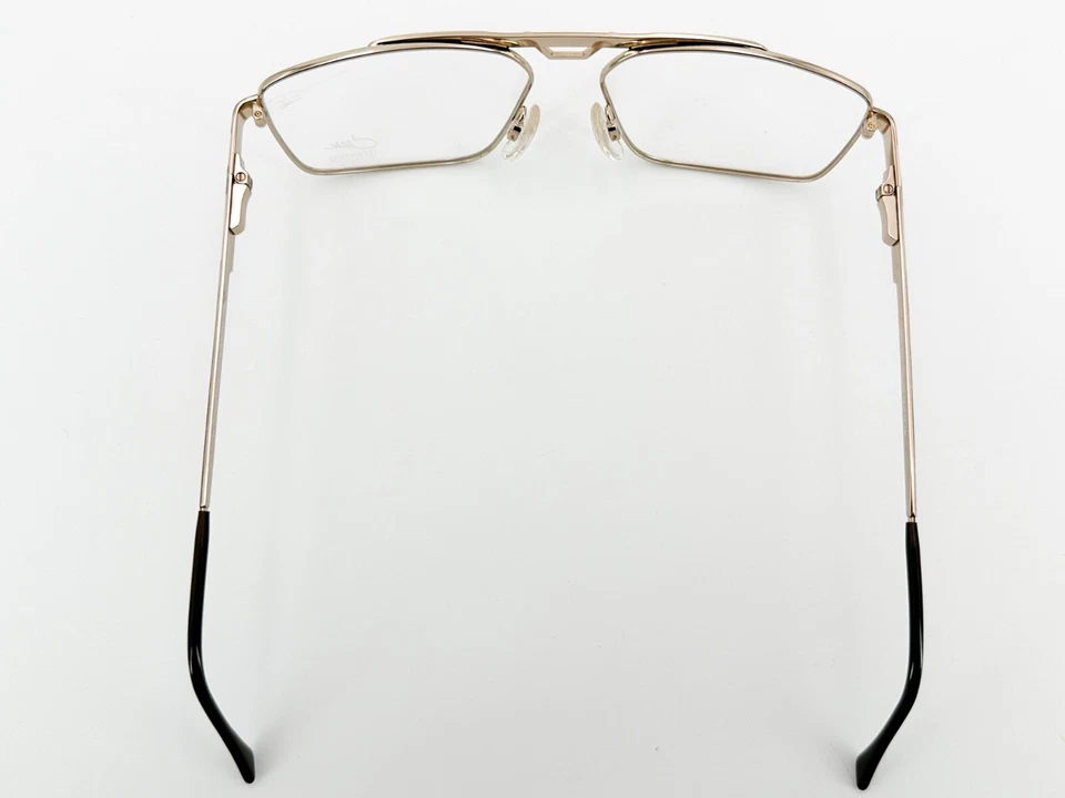 NOS Cazal 7031 Titanio Gafas MARCOS 002 Dorado 58[]15-140 Marrón Alemania I890 Foto 4 de 4