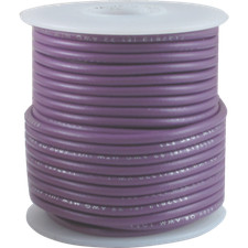 Wire, 22 AWG Solid Core, PVC, 600V, spooled, Color: Purple, Length: 1000 feet