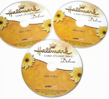 Hallmark Card Studio 2005 Deluxe 3 CD Set w/Booklet