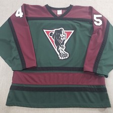 Vintage 80s Athletic Knit Double Sided Panthers Hockey Jersey Canada XL