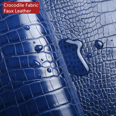 Alligator Muster Stoff Kunstleder Pu Kunstleder Material für Schuhe Tasche Gürtel