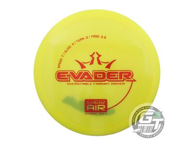 USED Dynamic Discs Lucid AIR Evader 154g Yellow Red Foil Driver Golf Disc