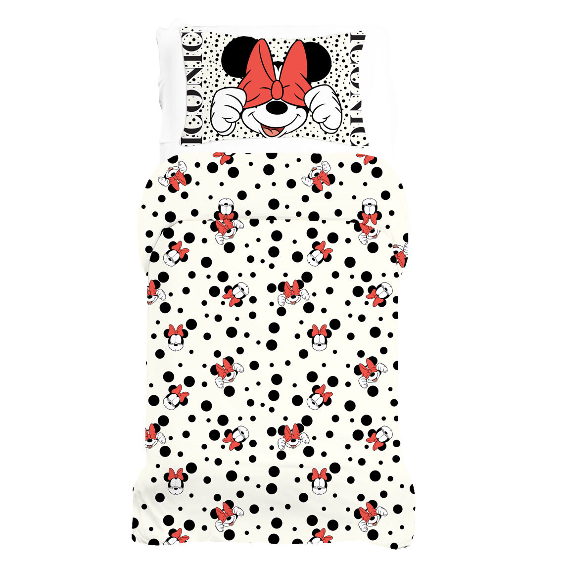 Completo Lenzuola Minnie Letto Singolo Peek-a-Boo