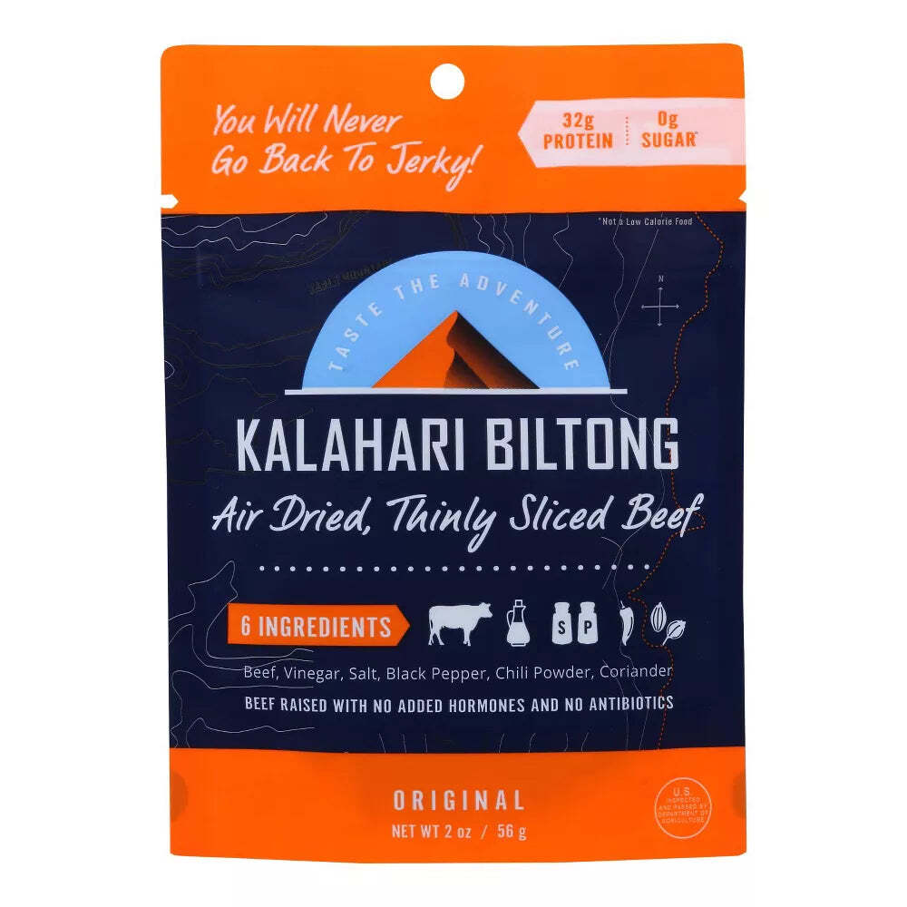 Kalahari Snacks Biltong Original Air-Dried Sliced Beef 2oz 3190₽