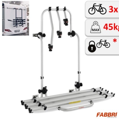 Fahrradträger auf Heckklappe Wohnmobil - für Fiat Ducato Hobby Siesta 06- 3 Fahrräder