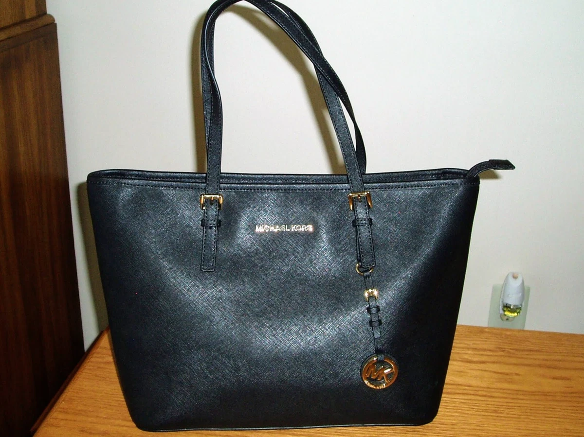 Michael Kors Jet Set Travel TZ Large Crossgrain Leather Tote NWT 38F6GTVT3L