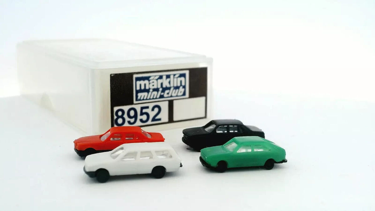 Marklin Mini-Club 8952 4 Road Vehicles Automotive Car Set Z *RARE