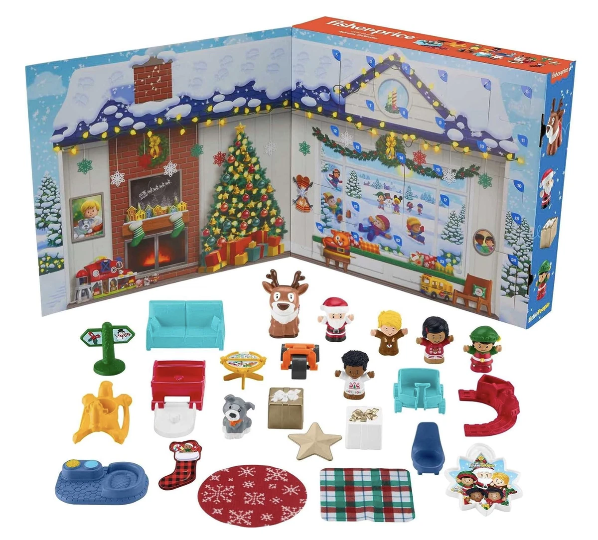 Fisher-Price Petit Gens Advent Calendrier Avent Noël Set de Jeux