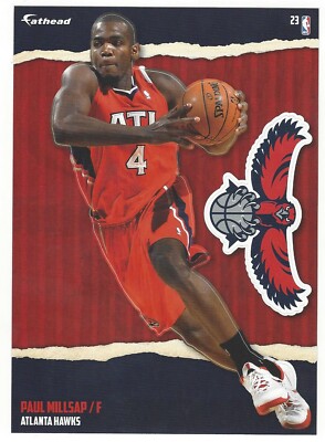 PAUL MILLSAP FATHEAD TRADEABLES ATLANTA HAWKS LOUISIANA TECH DECAL 2014-15 #23