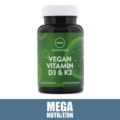 MRM Vegan Vitamin D3 & K2 60 vegane Kapseln | Herz-Kreislauf- & Knochengesundheit
