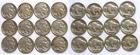 1934-38 P/D/S 5C Buffalo Nickel 12 Coin Short Set Full Dates