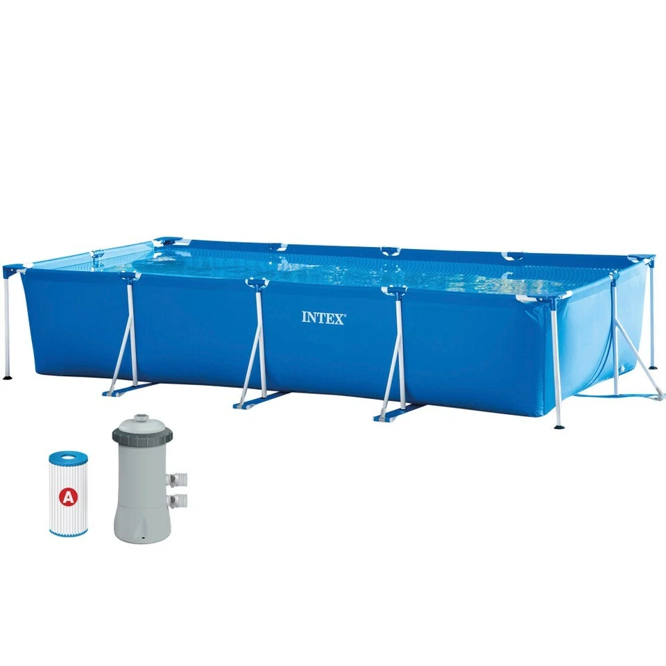 Intex Swimming Pool Frame Set 450x220x84cm mit Pumpe Schwimmbecken Schwimmbad - Bild 2 von 4