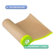 Pre-Taped Masking Paper for Painting - 18 inch x 50 feet Tape and Drape Painters