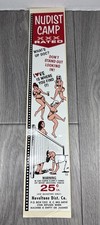 Vintage Nos Decal Condom Type Coin Operated Vending Machine Noveltone Dist.