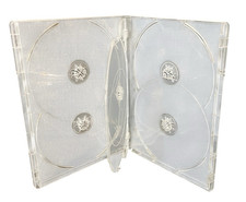 Lot of 50 Empty DVD Cases Clear 5-Disc Blu-ray Replacement