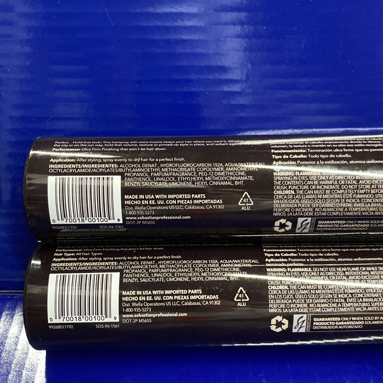 2X Sebastian Shaper Fierce Ultra Firm Hairspray 10.6 Oz