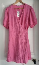 George Pink Women's Wrap Sunmer  Dress, Size 16 (NWT)
