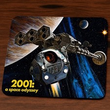 2001 A Space Odyssey (1968) Mouse Mat Pad Ver 2 Mousepad Faux Leather Stitched