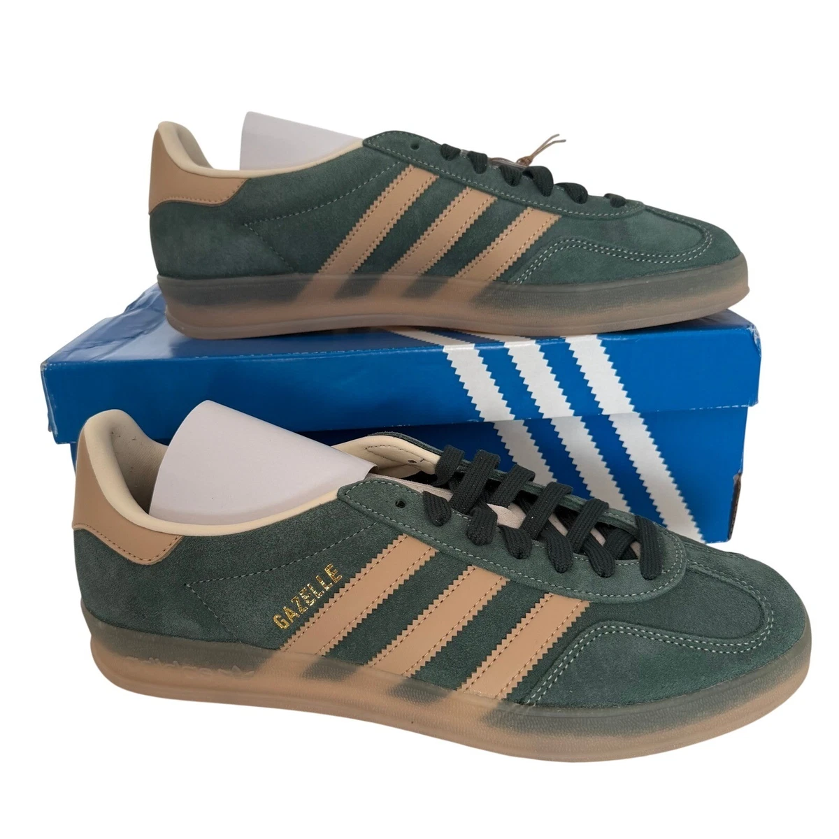 Adidas Gazelle Indoor Shadow Green Gum for sale | eBay