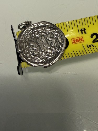 REPLICA Ancient Greek Or Roman Silver Coin Pendant  - 9.9 Grams Of Sterling - Picture 9 of 11