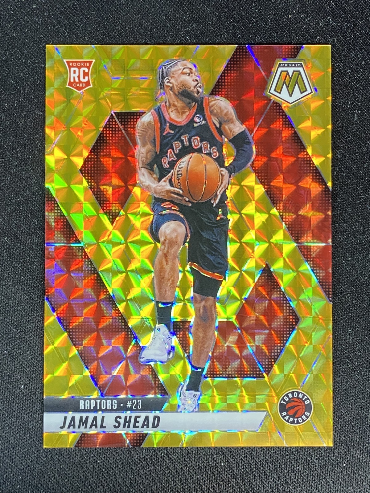 2024-25 Panini Mosaic Jamal Shead #201 RC Rookie Gold /10