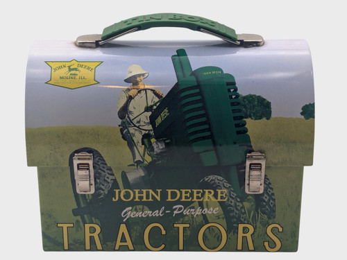John Deere General Purpose Tractors Metal Lunch Box Tin 2012 Vintage Style