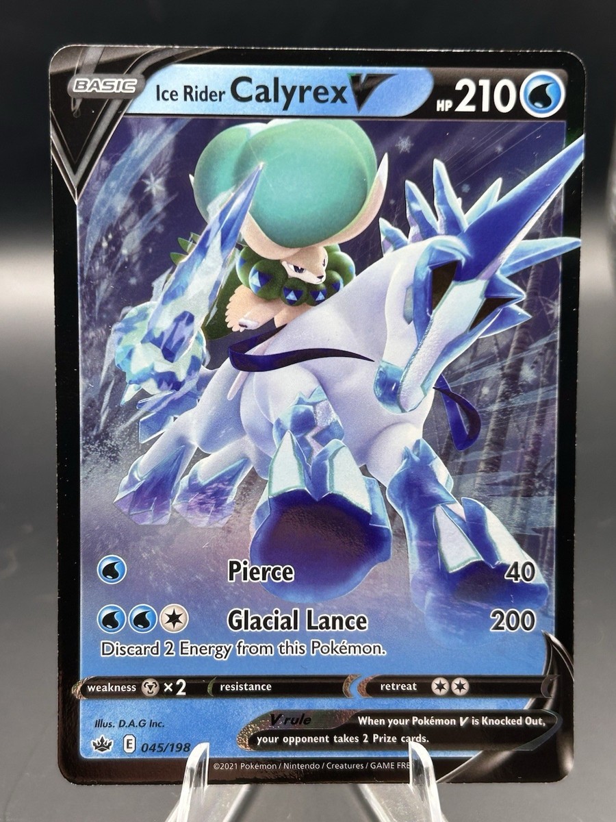 Pokemon Card - Ice Rider Calyrex V 045/198 - Ultra Rare - Chilling
