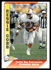 1991 PACIFIC FOOTBALL CARD REGGIE COBB #499 TAMPA BAY BUCCANEERS 4446