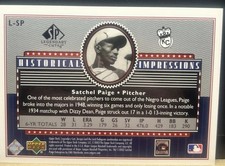 2003 SP Legendary Cuts - Historical Impressions Satchel Paige #L-SP /350