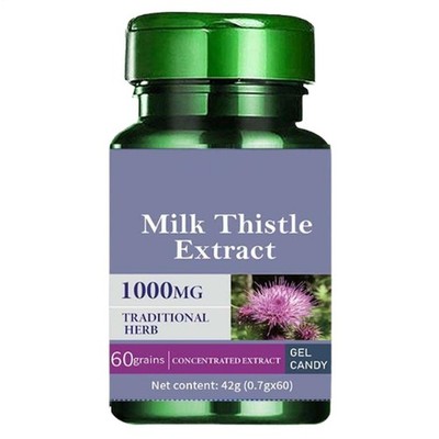 Milk Thistle 4:1 Extract 1000 mg (Silymarin) - 60 Softgels