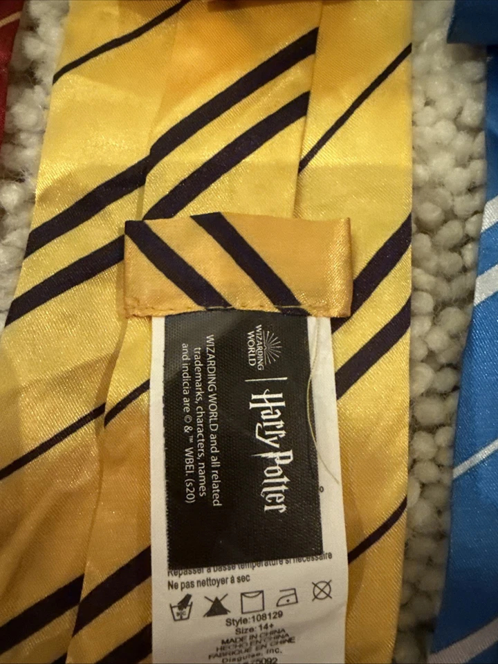 Harry Potter Costume Props Wizards Mens Tie for Fancy Halloween Outfit - Image 4 of 4
