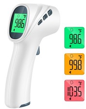 Digital Thermometer for Adults and Kids, No Touch Forehead Thermometers Infrared