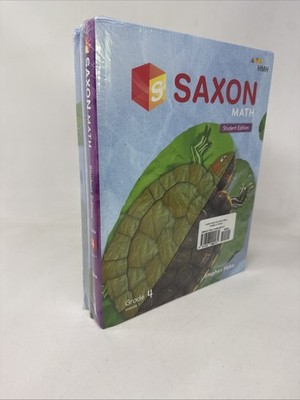 Saxon Math Student Edition Textbooks - Grade 4 Volumes 1 &2 - Hardcover. *SET*